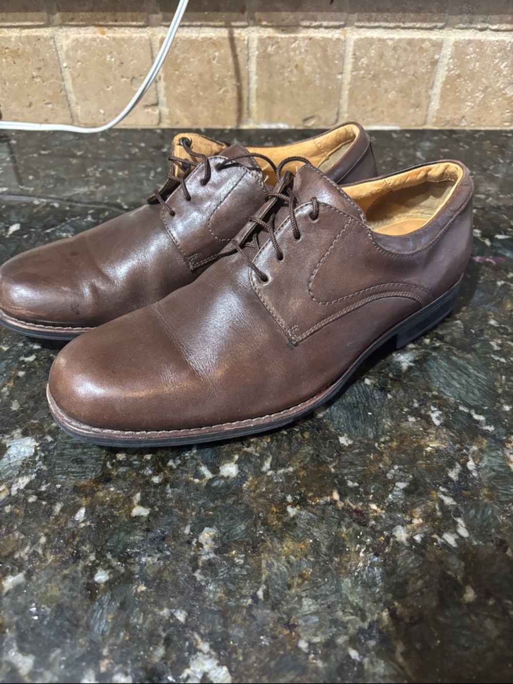 Johnston & Murphy Brown Leather Shoe! Men’s 10